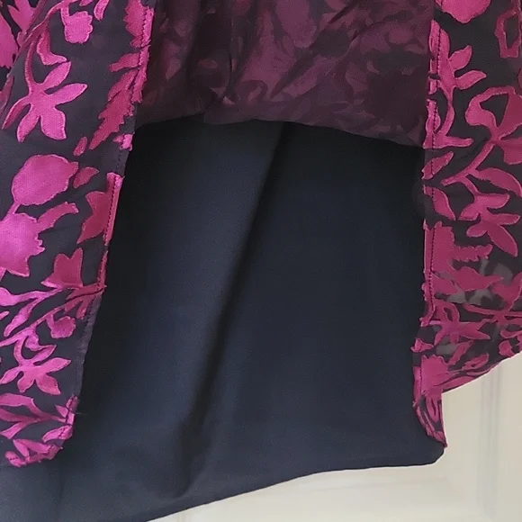 Sz 00 CLUB MONACO - Floral Burnout Dress - NWT! - Gorgeous 2-in-1 Dresses - Picture 7 of 14